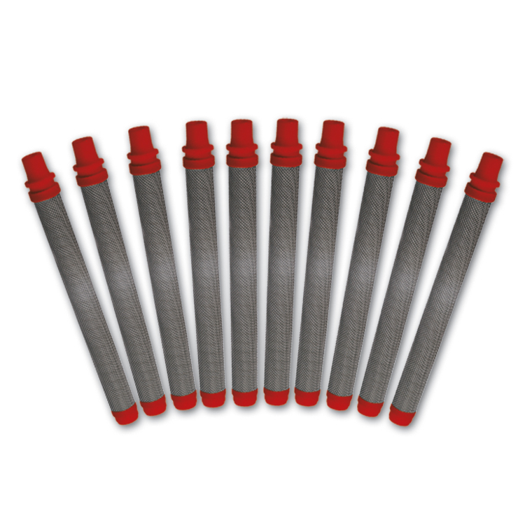 Tamis de crosse rouge, jeu de 10 pièces, 180 mailles/0,084 mm MW, extra fin