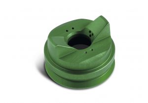 Chapeau d‘air vert pour peintures en phase aqueuse et solvantées, écrou de serrage fourni