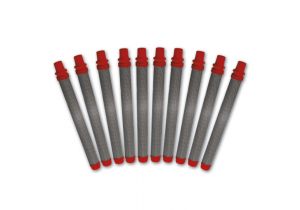 Tamis de crosse rouge, jeu de 10 pièces, 180 mailles/0,084 mm MW, extra fin