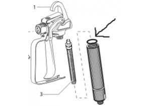 Joint du boîtier de filtre pour le pistolet Control 150M