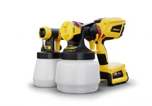 WAGNER Flexio W600 kit de pulvérisation de peinture (+ batterie Bosch 18V + chargeur)