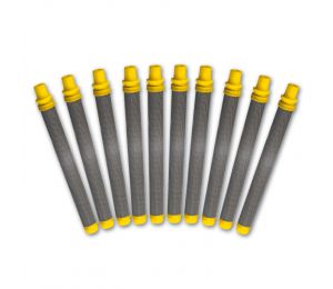 Tamis de crosse jaune, jeu de 10 pièces, 100 mailles/0,14 mm MW, fin